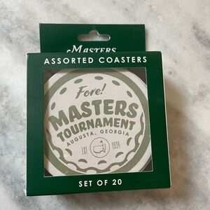 2025 Masters Tournament Coasters Set NEW bar men’s The Master’s Golf
